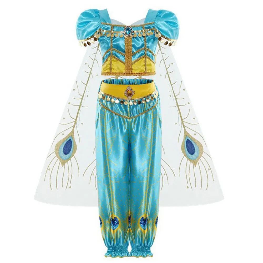 Costume di Halloween per ragazze vestito al gelsomino Aladdin Princess Magic Lamp abbigliamento di carnevale abiti Halloween Party Costume Cosplay