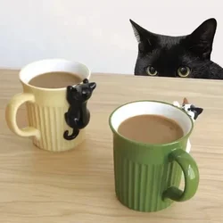 Lovely Cat Mug –Cute Ceramic Coffee Cup With Cat Design For Animal Lovers Cup For Hotel/Restaurant/Office for restaurants/cafes