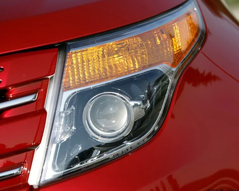 Для Ford Explorer 2011-2015: Ультраяркие светодиодные дневные ходовые огни с функцией A/W Switchback, комплект светодиодных кольцевых фар Angel Eyes (Halo Rings) с функцией указателей поворота