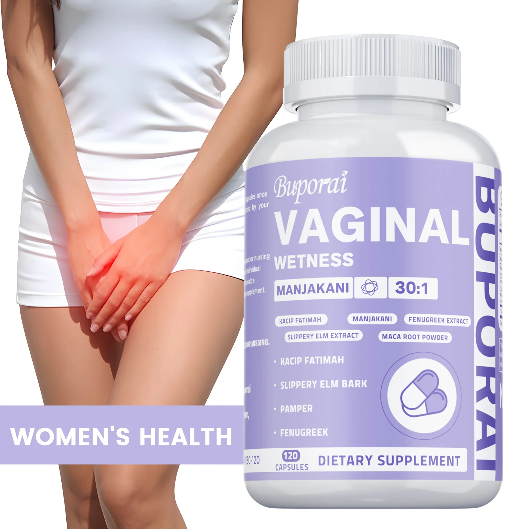 

Добавки для вагинальной влажности — женский баланс гормонов, способствующий здоровью влагалища, женский баланс PH, устраняет запах и бактерии