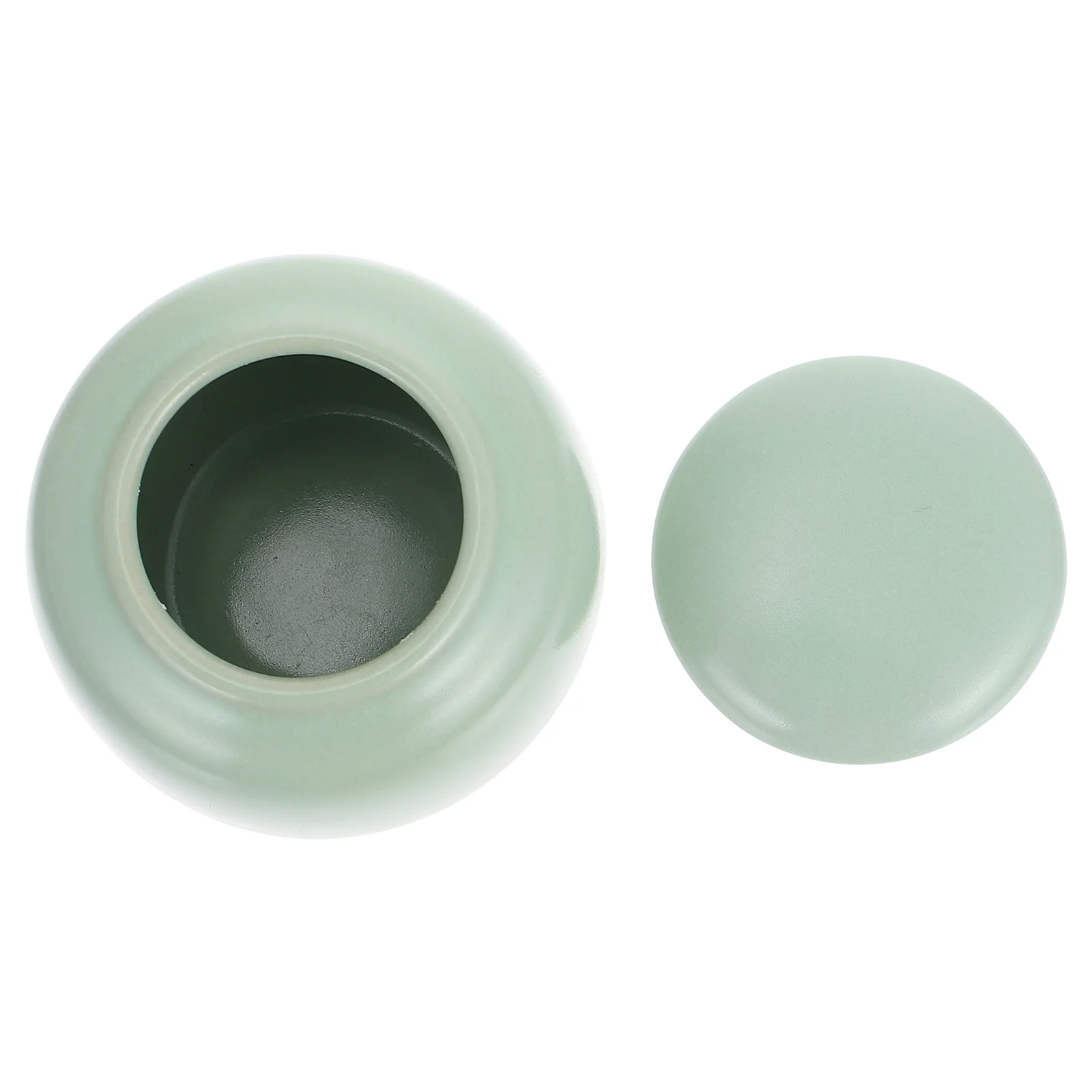 

Mini Ceramic Ashes Jar Good Structure Easy Open Lid for Tea Or Other Items Storage Ceramic Pet Urn Box Pet Cinerary Jar