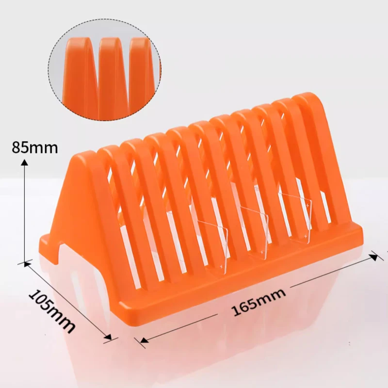 الزجاج الشريحة استنزاف الرف الكهربائي هلام الزجاج لوحة تجفيف حامل علم الأمراض البيولوجية المجهر الحيوي شريحة فتحة حامل #5