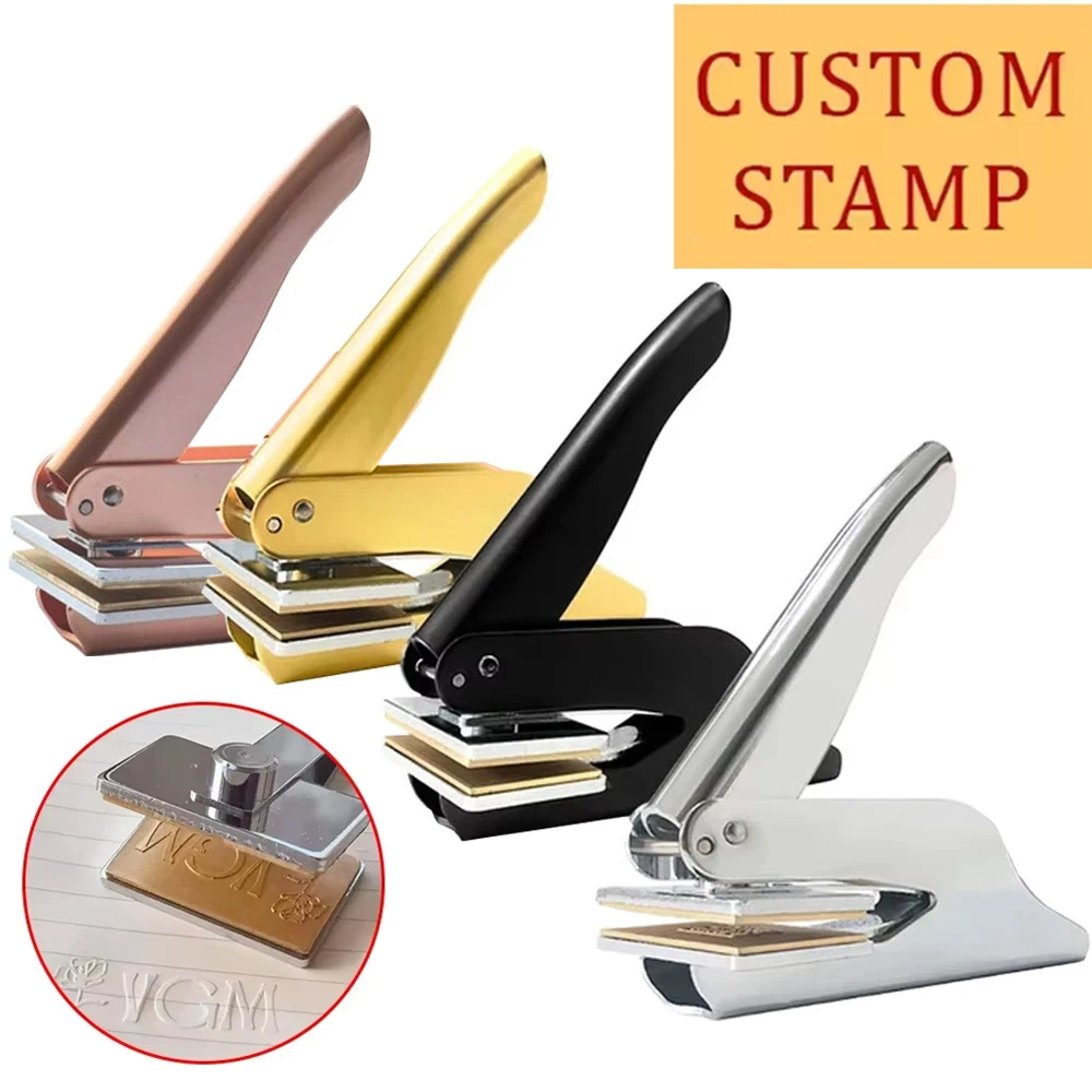 Personalized Embosser Stamp Customized DIY Wedding Envelope Party Invitation Card Private Logo Embossing Seal Customization