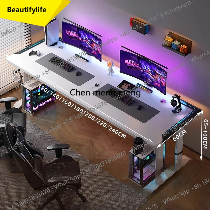 

A48 современный черный подъемный стол Компьютерный стол минималистский интерьер элегантный роскошный игровой стол escritorios de computadora furnitu