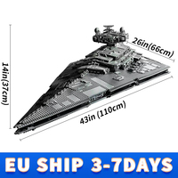 Compatible 75252 Imperial Stars Destroyer Building Blocks 4784pcs Super Great Ultimate Weapon Spacecraft Bricks Toys Boy Gifts