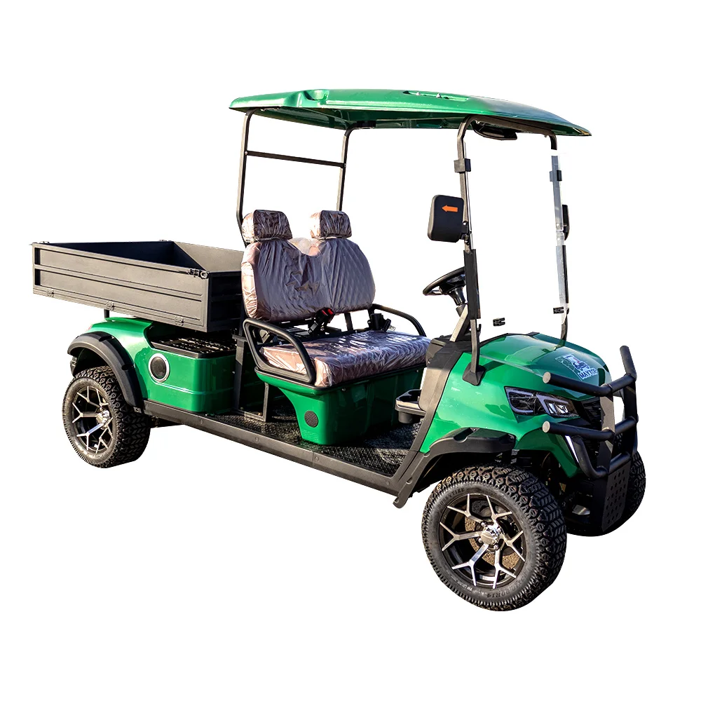 Customizable 2-Seater Electric Steel Utility Golf Cart with  Cargo Bed-for Work & Leisure Ce Directly Factory 2026 New Models