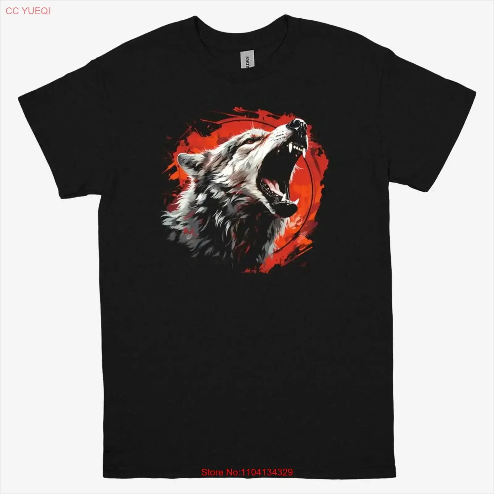 Wolf T Shirt Growling for Men or Women Animal Nature Wildlife Outdoorsy People vintage Washed Soft Stretched homme