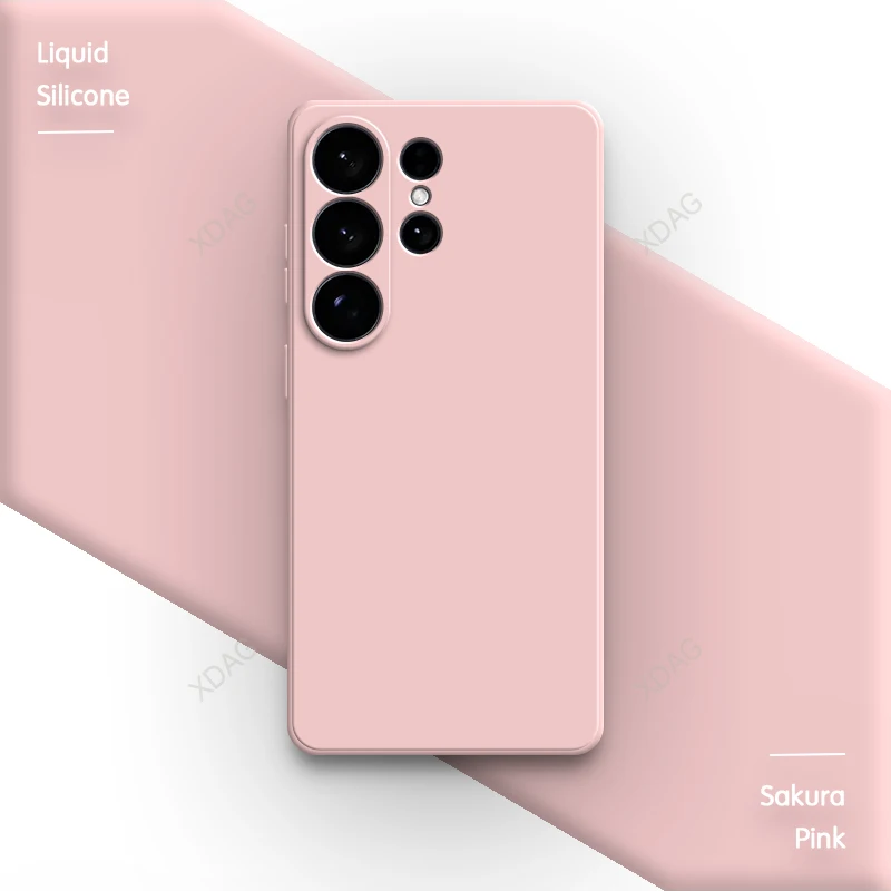 Flüssige Silikon-Handyhülle für Samsung Galaxy S26 Ultra S26+ S26Ultra 5G Weiche Quadratische Einfarbige Kameraschutz-Paarhülle