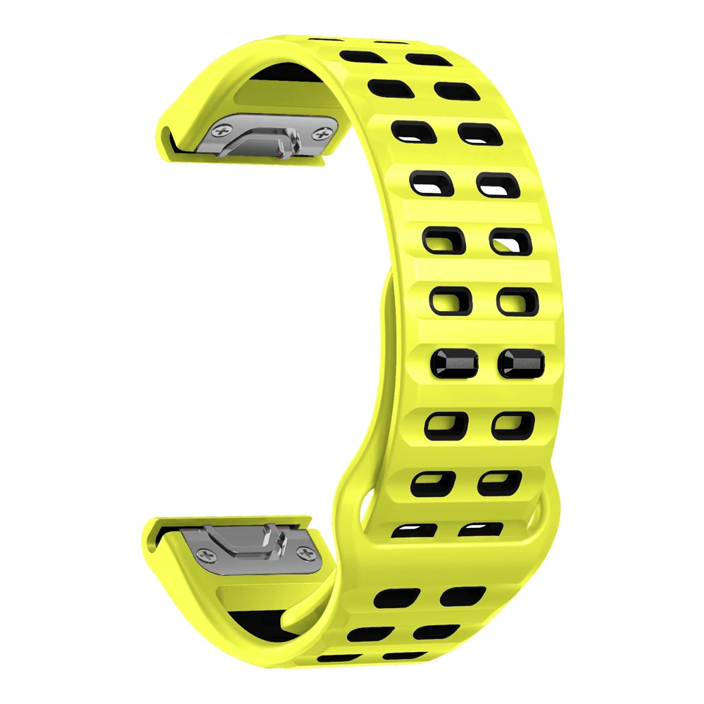 Sports Silicone Strap For Garmin Fenix 8 51mm 47mm E 7 7X Pro 6 6X Pro 5 5X Plus QuickFit 22mm 26mm Watch Bands Wristband