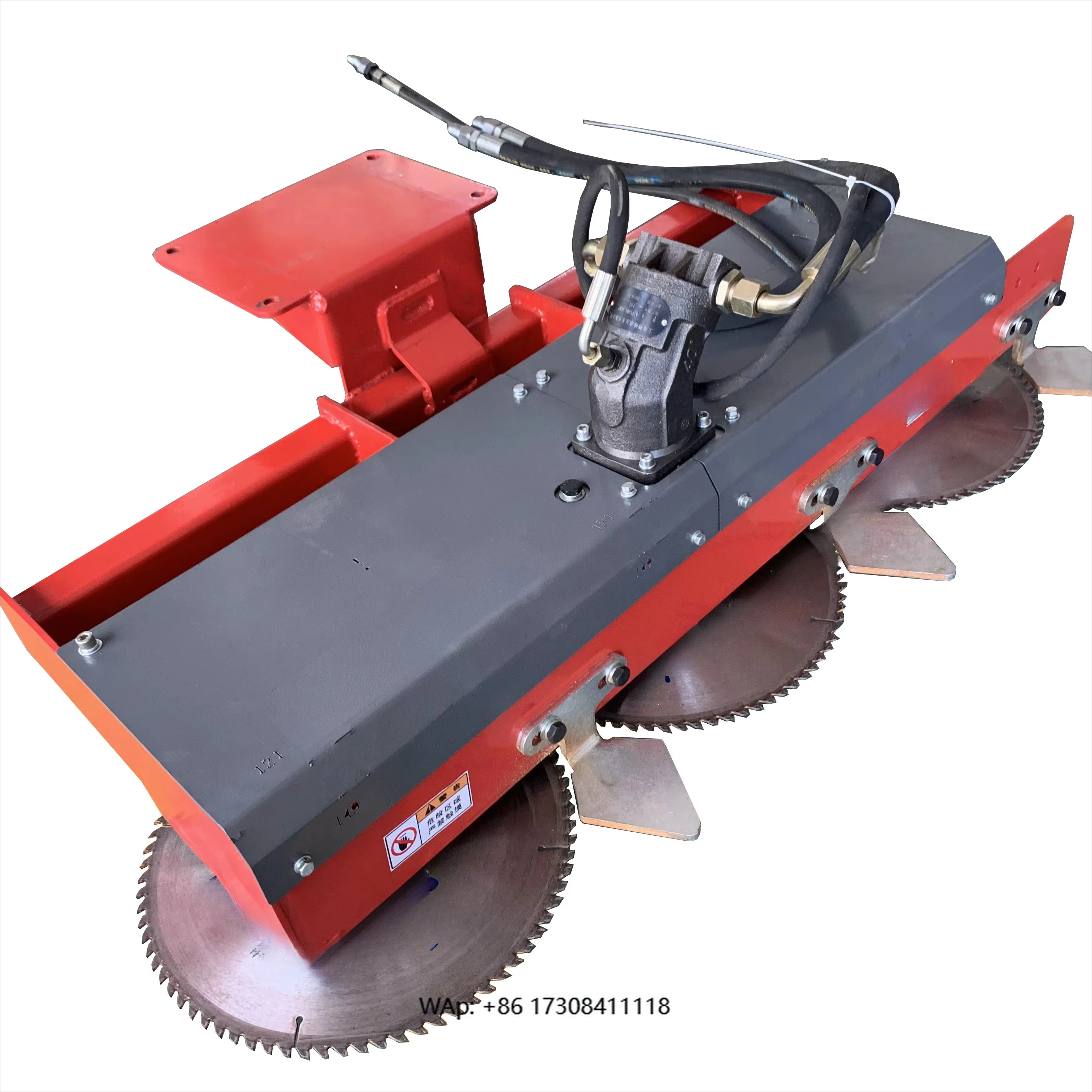 Brush Cutter Attachment with Telescopic Hedge Trimmer Features Engine and Pump Core Components