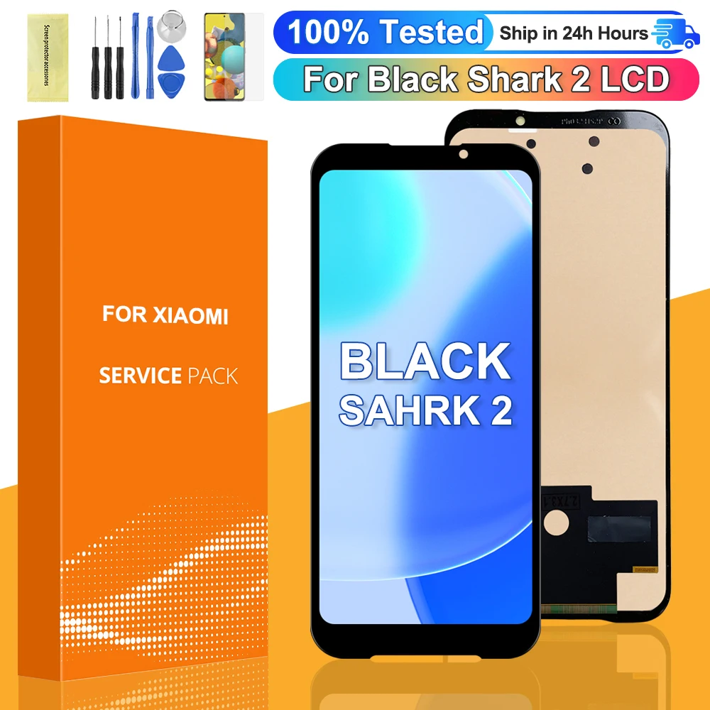 100% Tested For Xiaomi Black Shark 2 Pro DLT-A0 LCD Display Screen+Touch Digitizer For Xiaomi BlackShark 2 lcd SKW-H0 Display