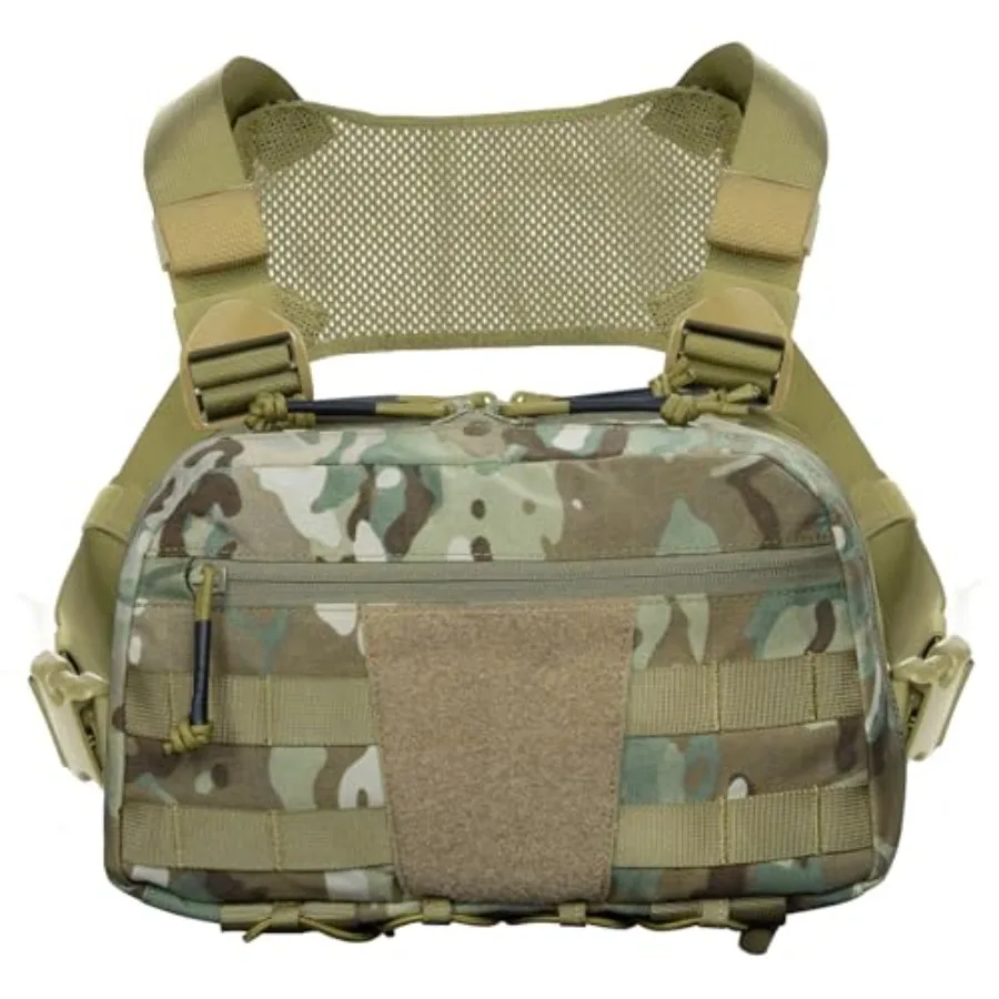 

Тактическая нагрудная сумка-рюкзак Molle EDC с отделением для скрытого ношения оружия, регулируемым ремнем, для тренировок, рыбалки, охоты