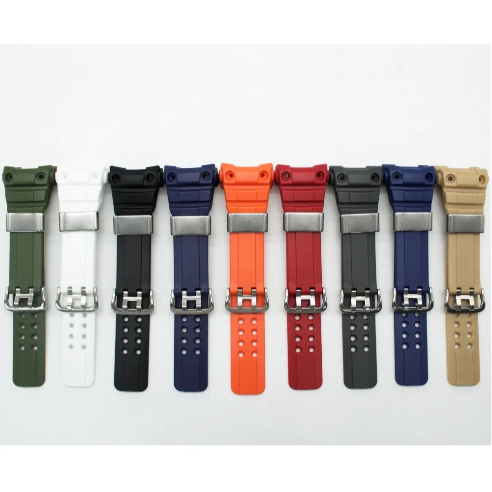 Watchband For GWN-1000 GWN-1000B Strap Wrist Premium PU Watch band Steel ring without logo accessories