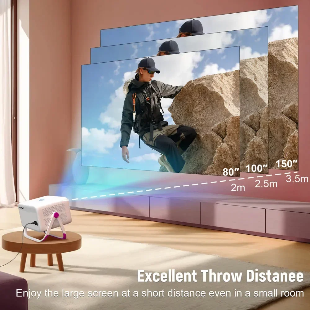 TP350 AOSP Projector 650 ANSI 1080P Auto Focus Android 11 Wifi6 BT5.2 Portable Outdoor Video Smart Home Theater Projectors