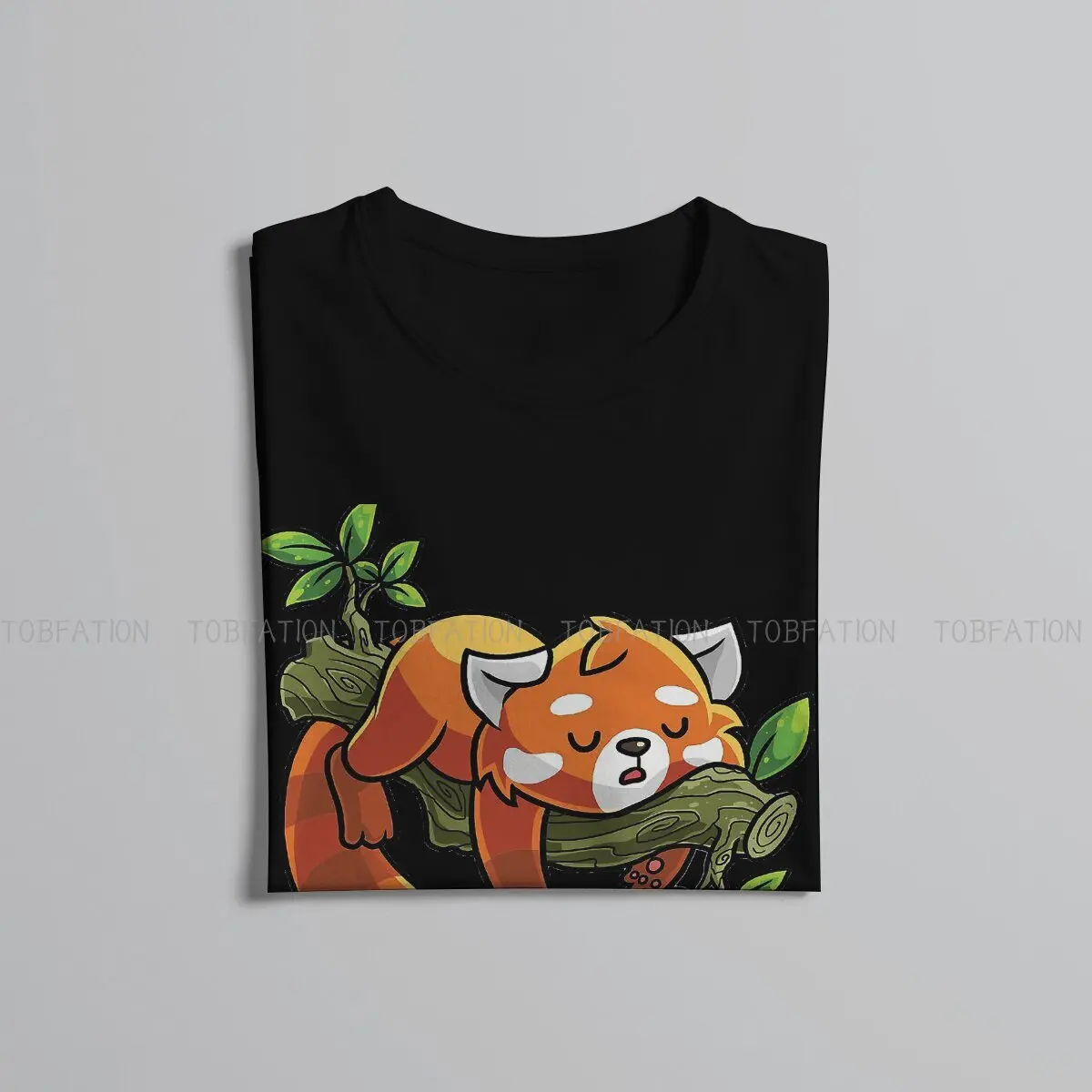 Spirit Animal Graphic TShirt Red Panda Ailurus Fulgens Creative Tops Comfortable T Shirt Men Short Sleeve Unique Gift Idea