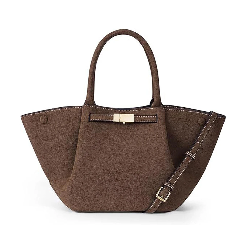 

Retro Faux Suede Women Bag Large Capacity Designer Handbags Frosted Wing Bags for Women Shoulder Crossbody Bag Shopper Tote New