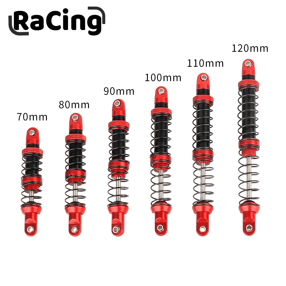 Metal Adjustable 70 80 90 100 110 120mm Shock Absorber Oil Damper for 1/10 RC Crawler Car Axial SCX10 Tamiya CC01 RBX10 D90 TRX4