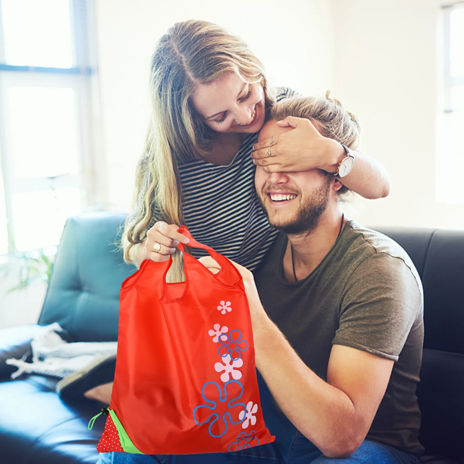 

6Pcs Folding Fruit Bags Premium Nylon Reusable Waterproof Tote for Grocery Shopping Storage Carry All Washable Eco Friendly