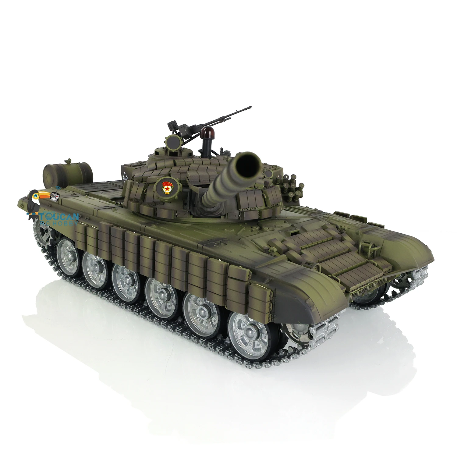 Carro armato da battaglia militare RC Heng Long in scala 1/16 T72 TK7.0 360 °   Ruota binari metallici Armatura Fumo Giocattoli telecomandati Regali TH20575