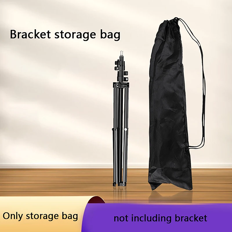 Portable 36.5-72cm Mic Photography Light Tripod Stand Bag Light Tripod Bag Monopod Bag Black Handbag Carrying Storage Case
