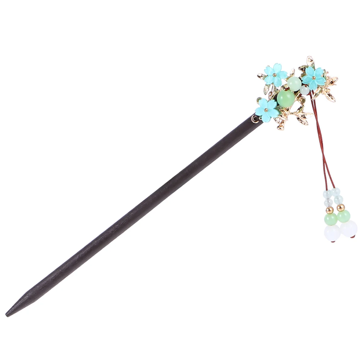 

Wooden Hair Pin Antiquities Hair Stick Headdress Tassel Hairpin for Women Durable Lightweight Gifts