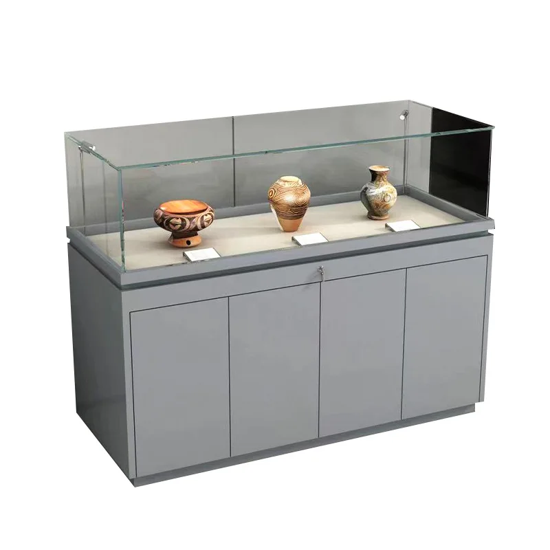 Exhibition Hall Bill Information Display Cabinet Historical Literature Glass Display Cabinet Exhibition Shelf
