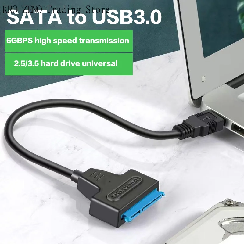 SATA To USB 3.0/Type-C/2 In 1 USB3.0 Type-C Cable Up To 6 Gbps For 2.5 Inch External HDD SSD Hard Drive SATA 3 22 Pin Adapter