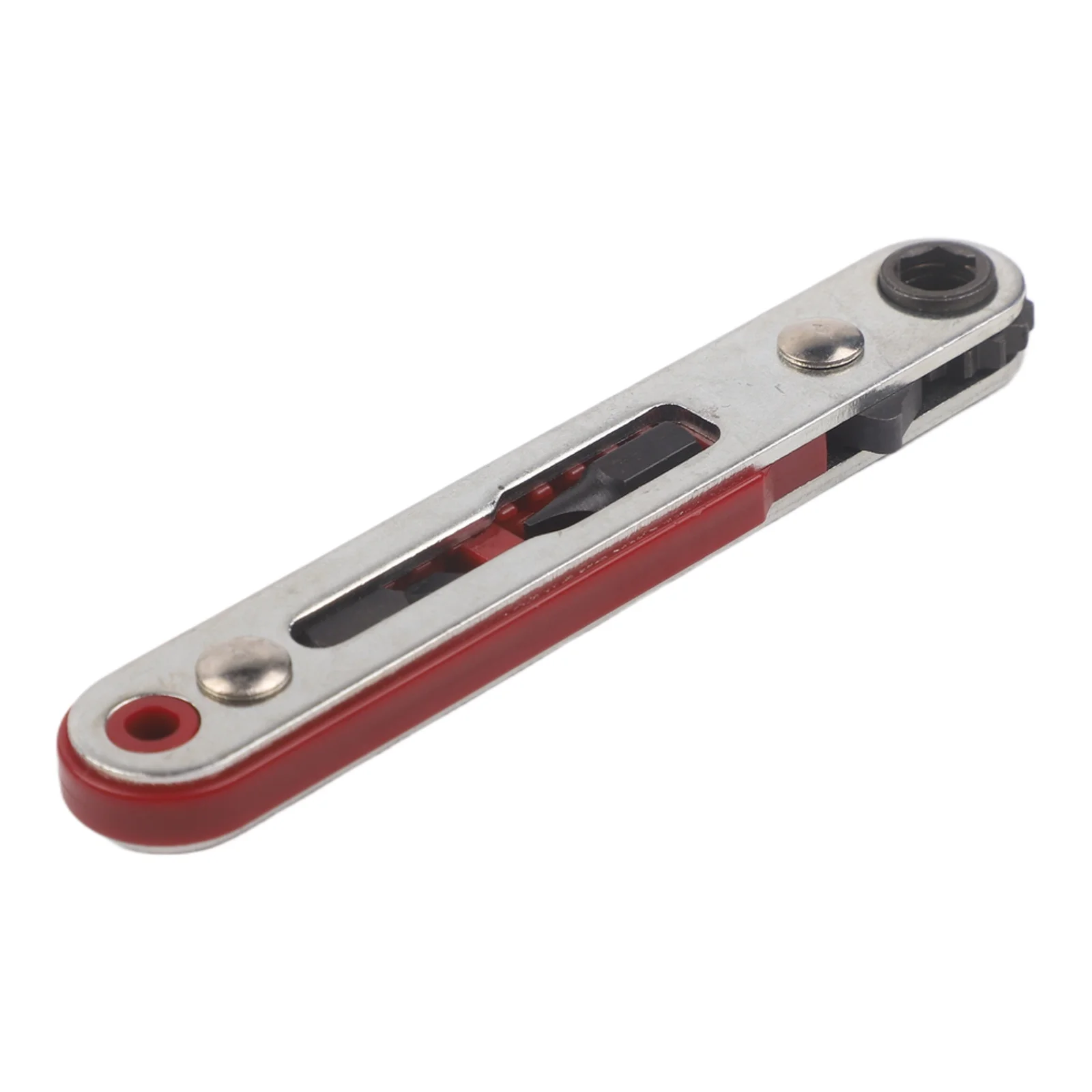 3 Piece Ratchet Wrench Screwdriver Set with 90 Degree Offset Handle for 1/4 Inch Hex Shanks and Square Drive Socket Use