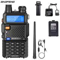 Baofeng UV-5R 5W Air Band Walkie Talkie High Power Dual Band Long Range 128 CH Portable Handheld Transceiver Ham Two Way Radio