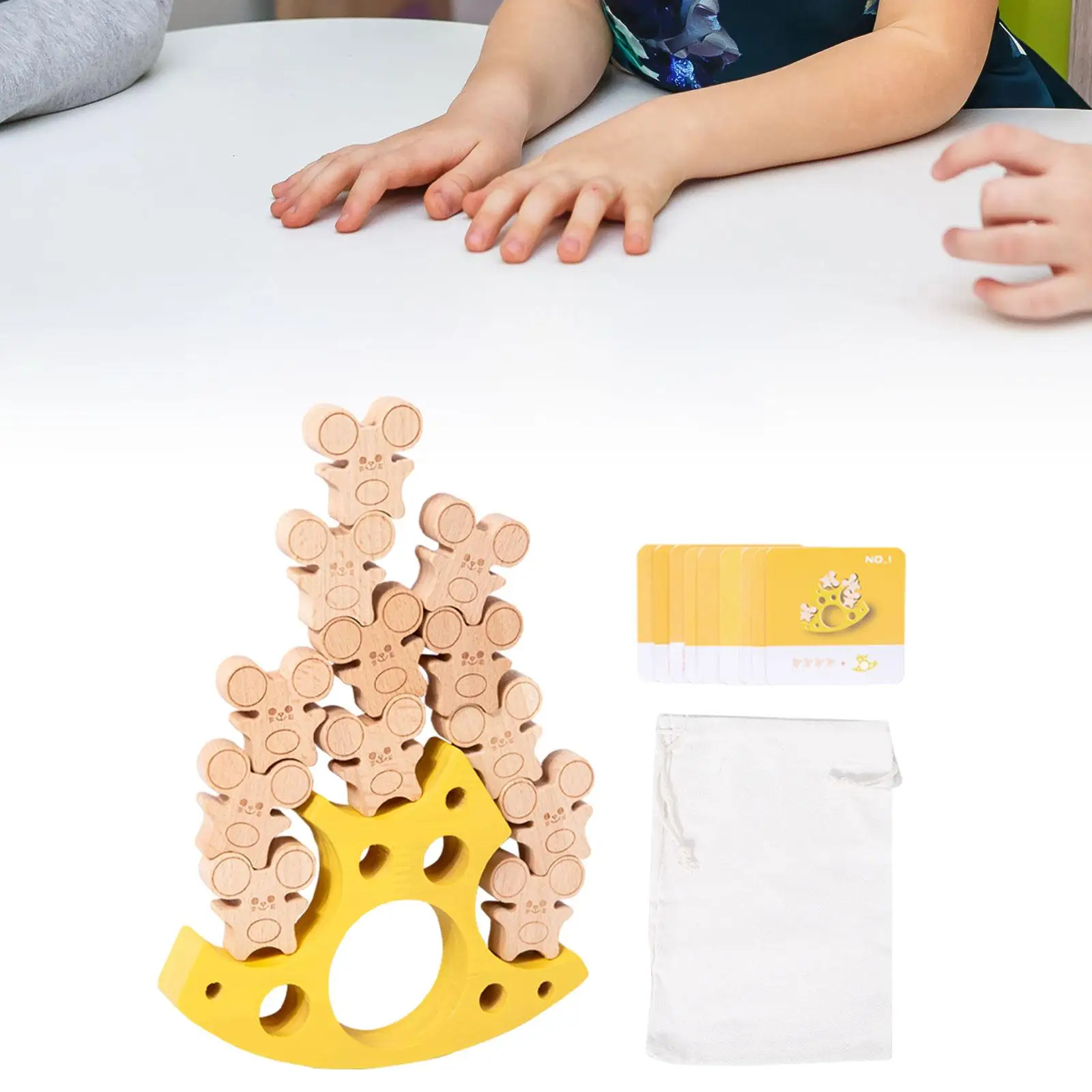 Montessori Wooden Toys Interactive Counting Early Educational Toy Balancing Blocks for Boys Age 4 5 6 Girls Kids Birthday Gifts