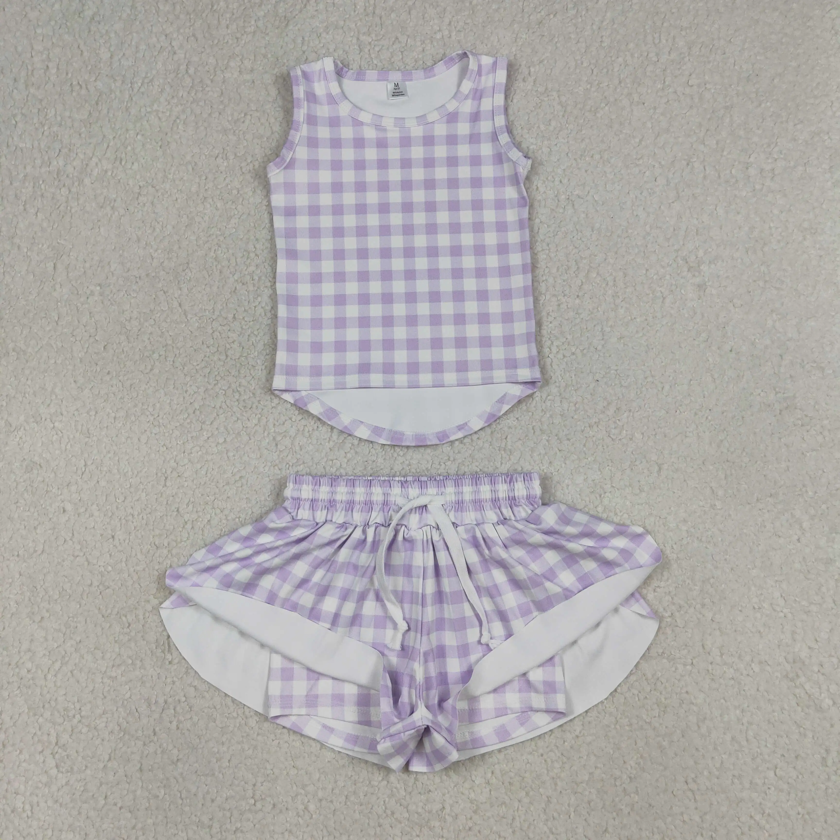 卸売ベビーガールサマーヨガアクティブウェア幼児用ノースリーブ - Baby Yoga Clothing のレビューと価格