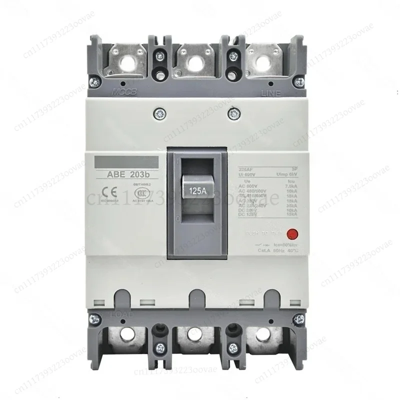 Df 3P Moulded Case Circuit Breaker 125A 150A 175A 200A 225A MCCB DIN Rail Mount High Breaking Capacity Protection Switch
