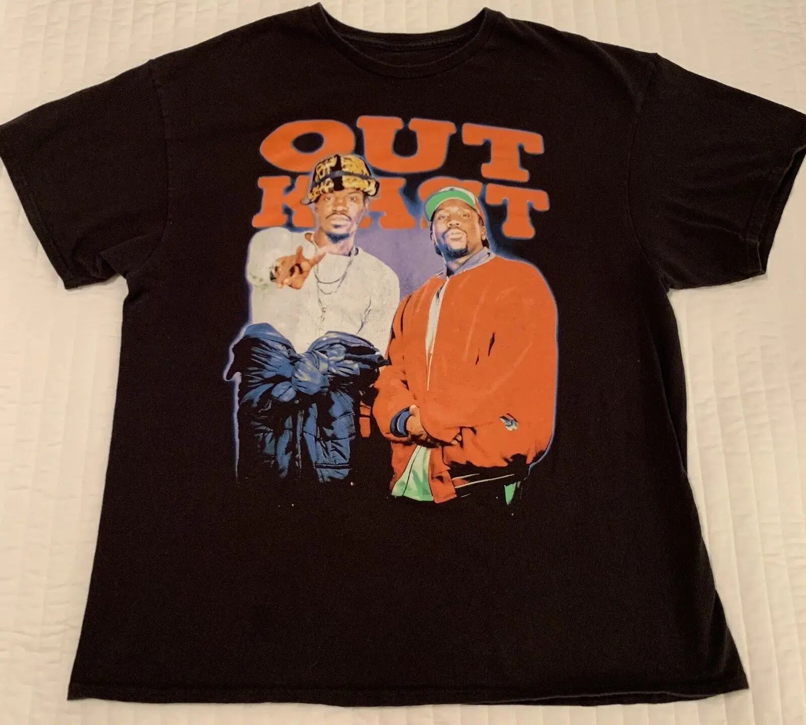 Outkast T Shirt Xl Black Ss Atliens Rap Hip Hop Atlanta Big Boi Andre 3000 A