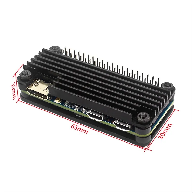 Banana Pi M2 Zero Aluminum Case with GPIO Header Heat Sink Screwdriver Metal Shell Passive Cooling for Banana Pi M2 Zero