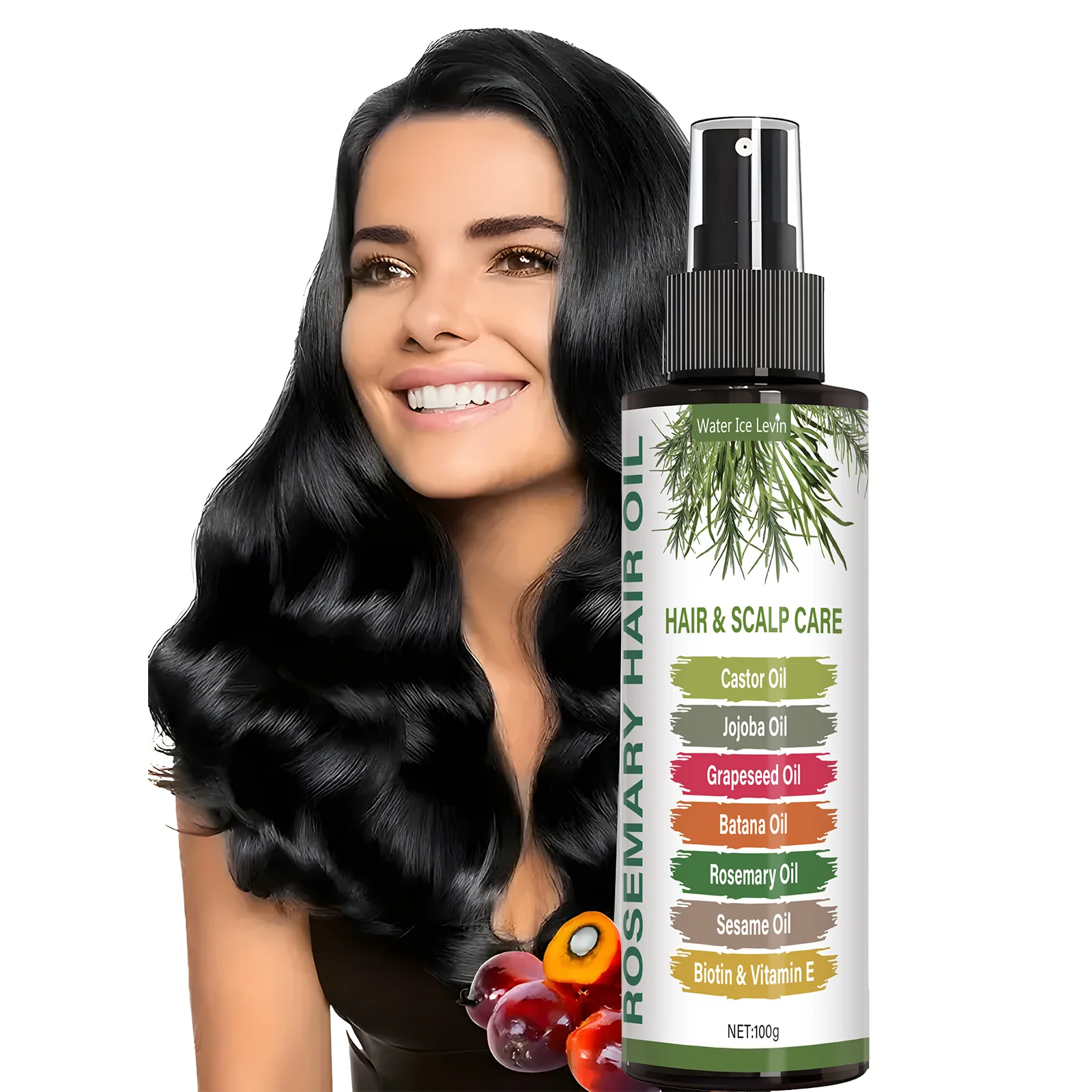 

Rosemary Essential Oil - Plant Extract, Suitable for All Skin Types of Moisturizing, No Need to Rinse, Moisturize Hair, Improve Dryness and Irritability, Unisex