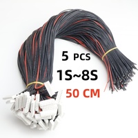 5pcs/lot JST-XH Silicone Wire 22AWG1/2/3/4/5/8S Lipo Balance Wire Extension Charged Cable Lead Cord for RC Lipo Battery charger