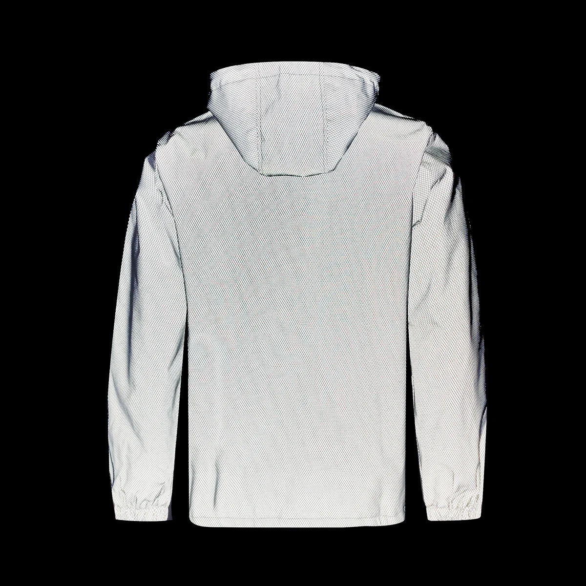 Outdoor Loose Mesh Reflective Jacket Men's Fashion Hooded Night Running Cycling Safety High Visibility Coats Hip Hop Streetwear