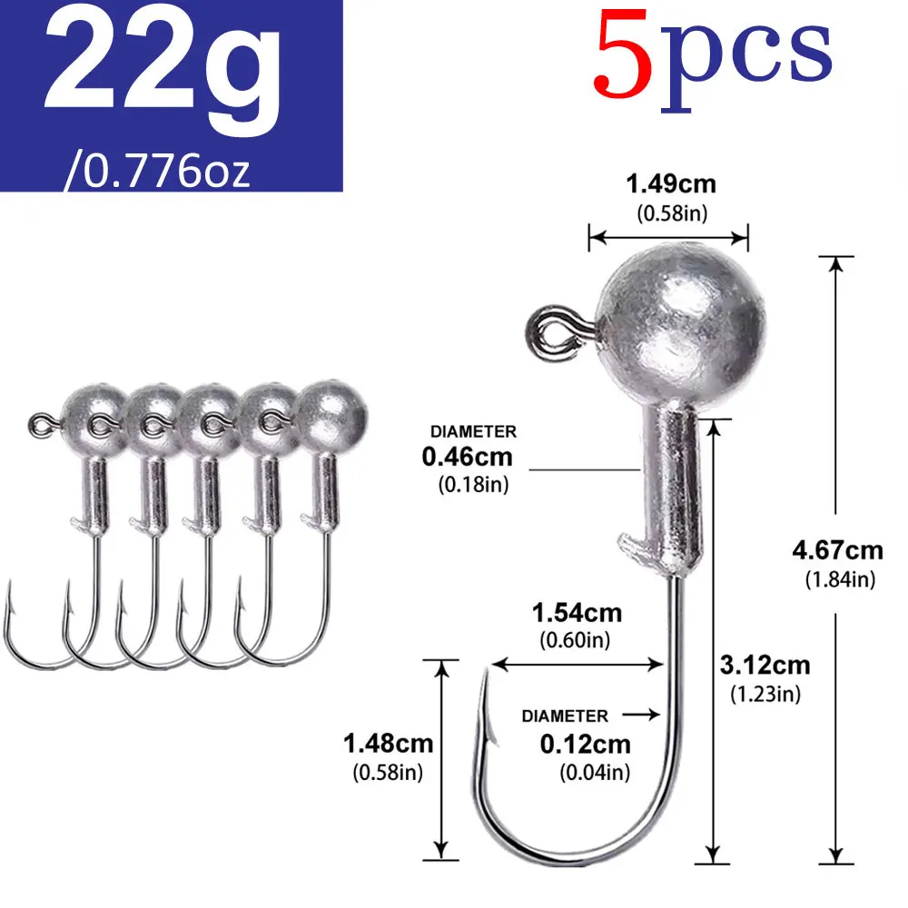 Lurestiker Box Paket 1g 2g 3g 4g 8g 10g 12g 14g 18g 20g 25g 28g Kurbel Angeln Jig Kopf Haken für Weichköder Wurm Köder Tackle