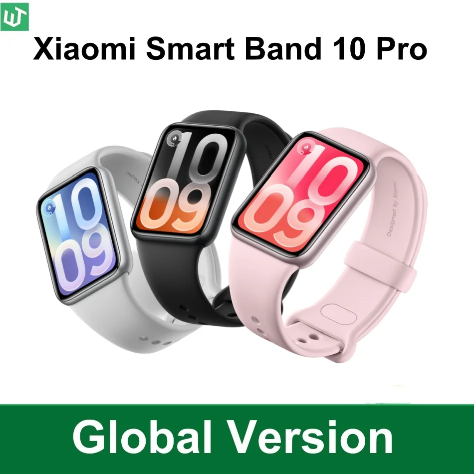 

Global Version Xiaomi Smart Band 10 Pro 1.74" AMOLED Display 21 Days Battery All Day Helth Monotoring 5ATM Bluetooth 5.4 GPS