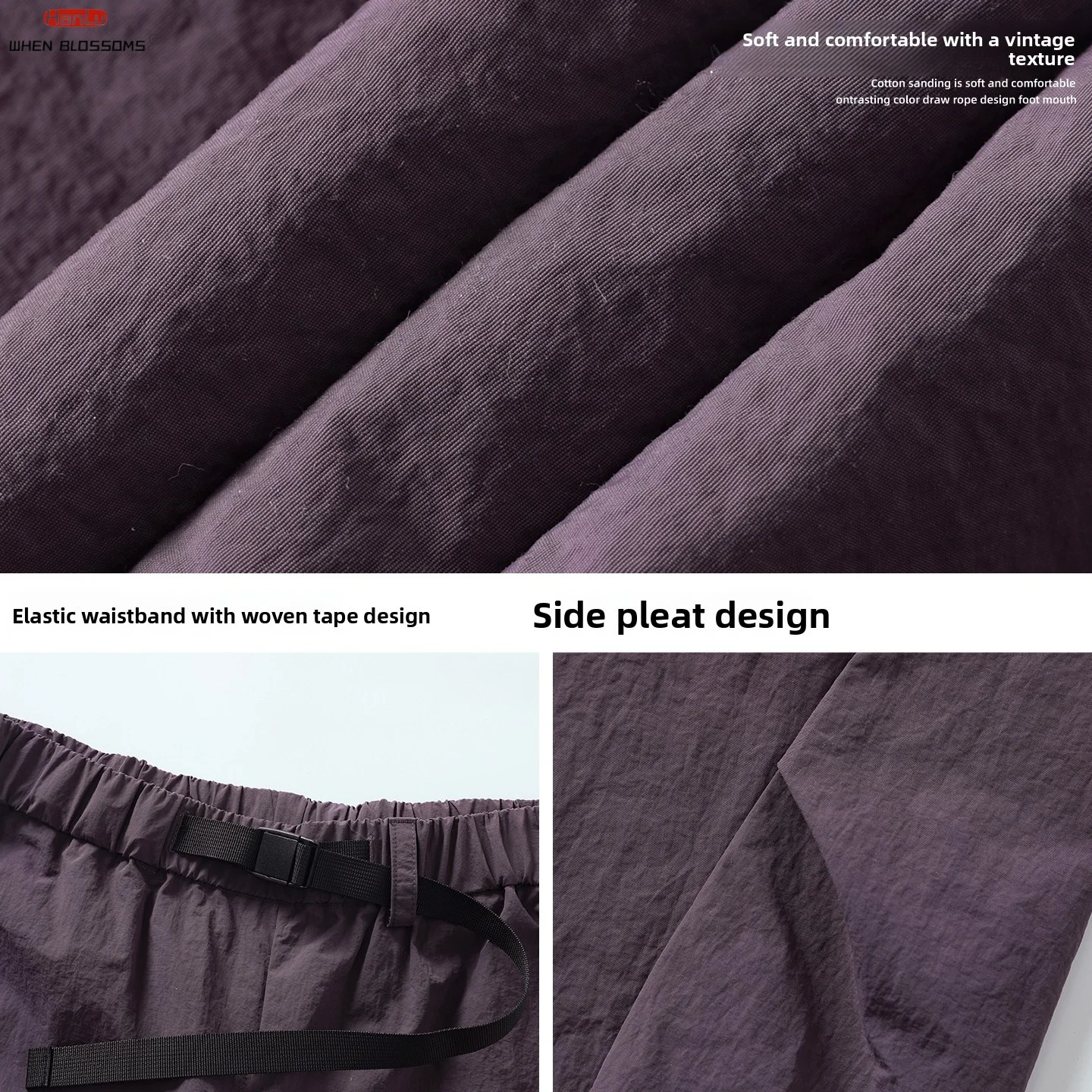 Men's 2026 Technical Cargo Pants Water-Resistant Workwear J-Cut Parachute Design Pleated Panel Active Trousers Loose Fit
