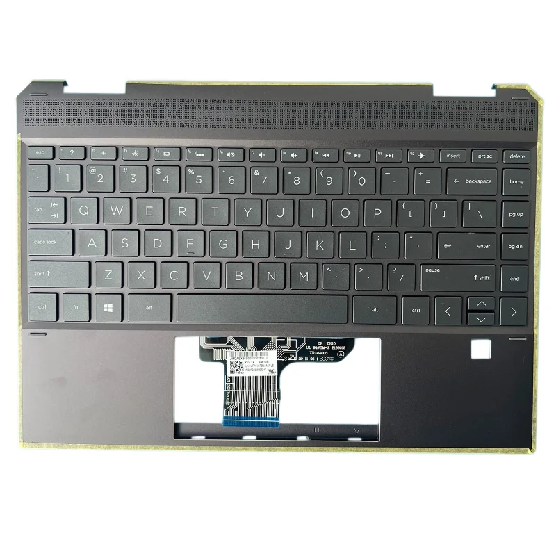 New Palmrest With US Backlit Keyboard For HP Spectre X360 13-AP Series Brown/Blue Color