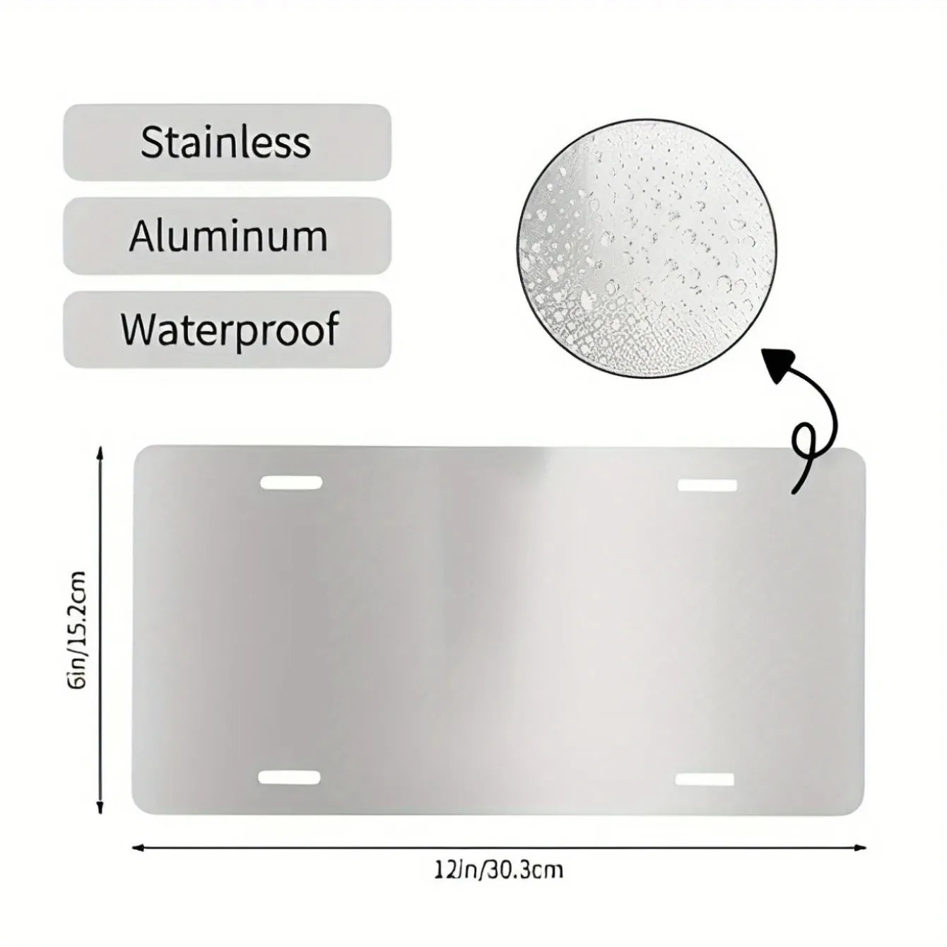 لافتة معدنية معاصرة من الألومنيوم - لوحة اسم مخصصة ونص مخصص وديكور عالمي للعطلات ولا حاجة للكهرباء.