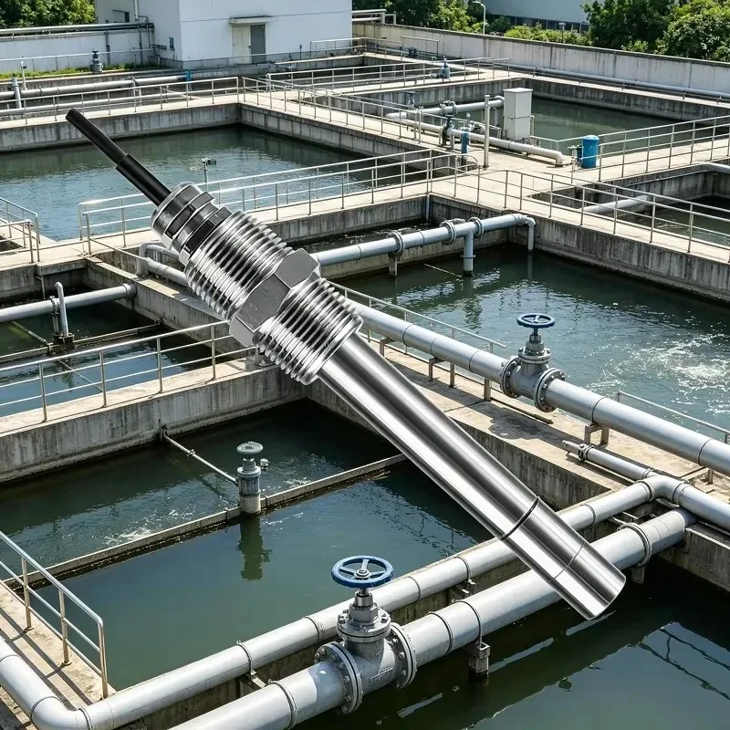 HOT*2026* Sewage Aeration DO Temperature Dissolved Oxygen Sensor 0-20mg/L ±0.5℃ for Wastewater Treatment Process Control