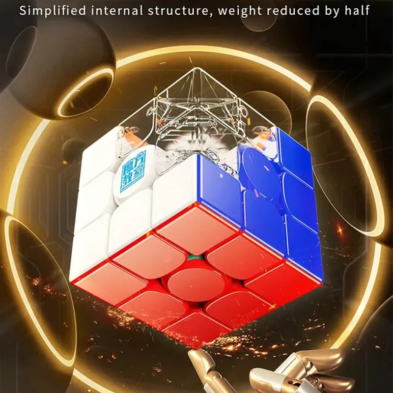 MOYU RS3M V5 3x3x3 Magnetic Magic Cube 3×3 Magnetic Speed Cube Professional Speed Puzzle Fidget Toys