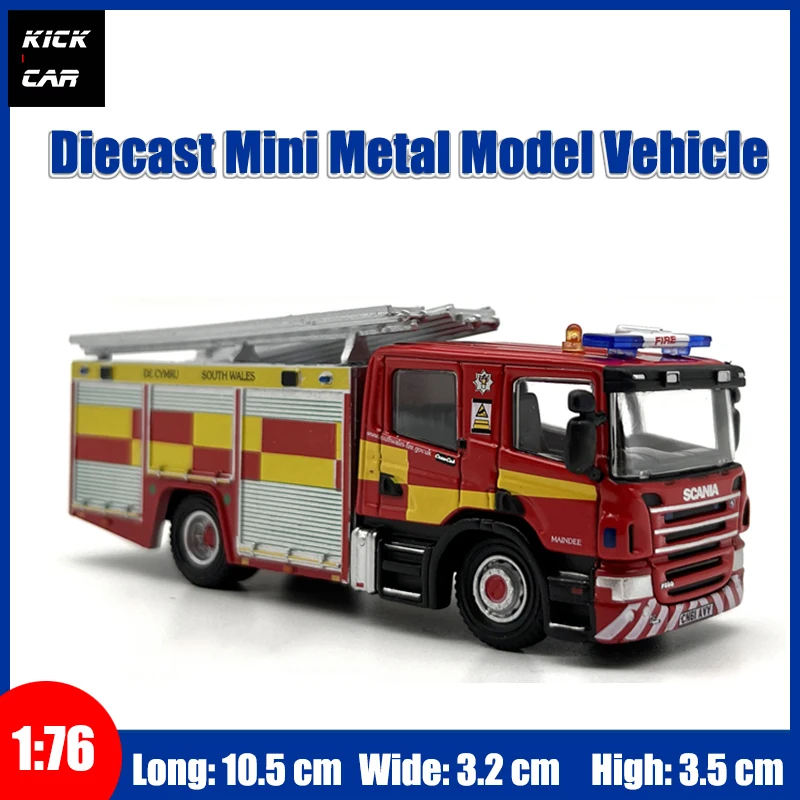 

OXFORD 1/76 Diecast Model Car Emergency Fire Engine Truck Vehicle Toy Holiday Gifts for Teenagers Boys Girls Hobby Collection