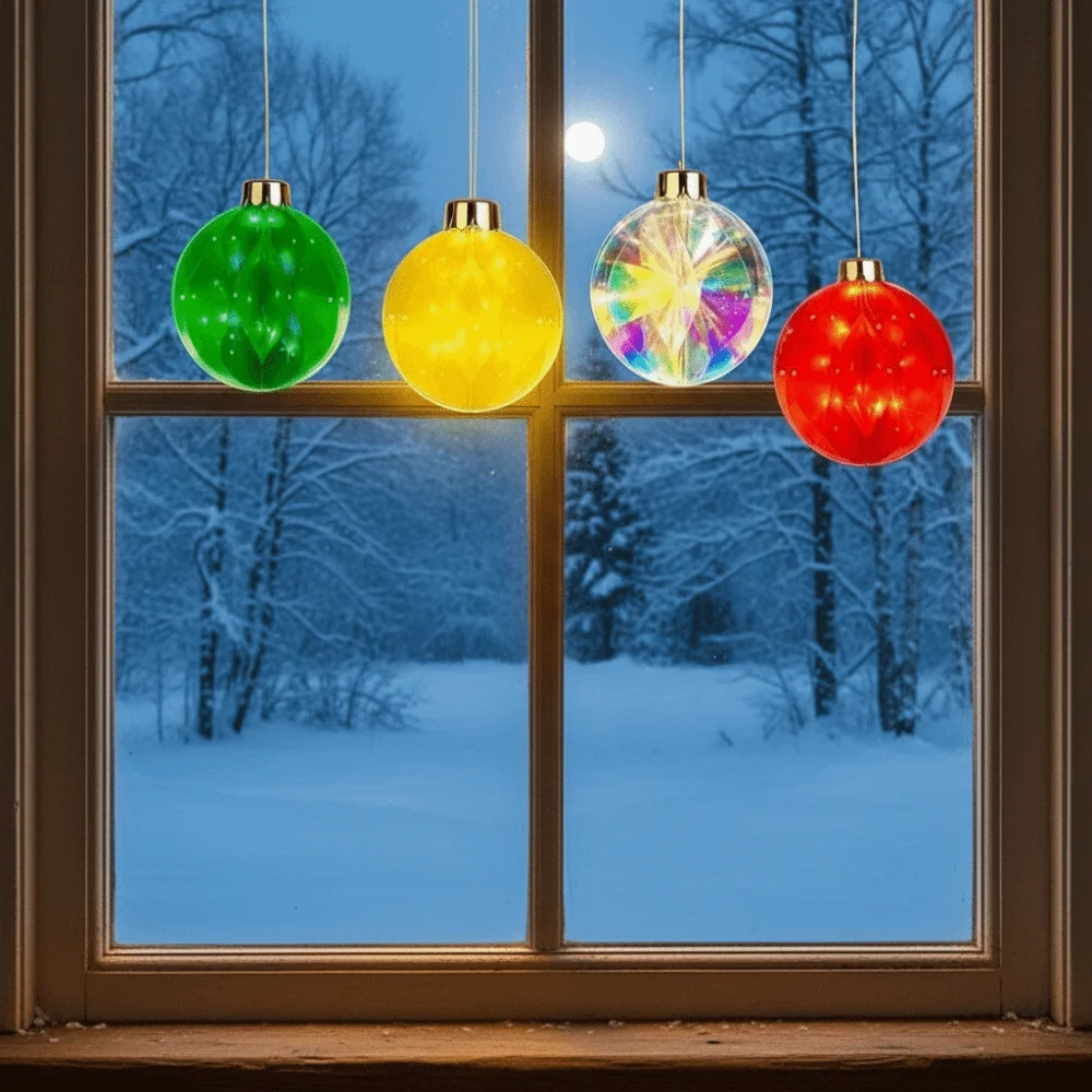

Waterproof Lighted Folding Hanging Ball Laser-Folding Illuminated Waterproof LED Christmas Ball LED Lighted