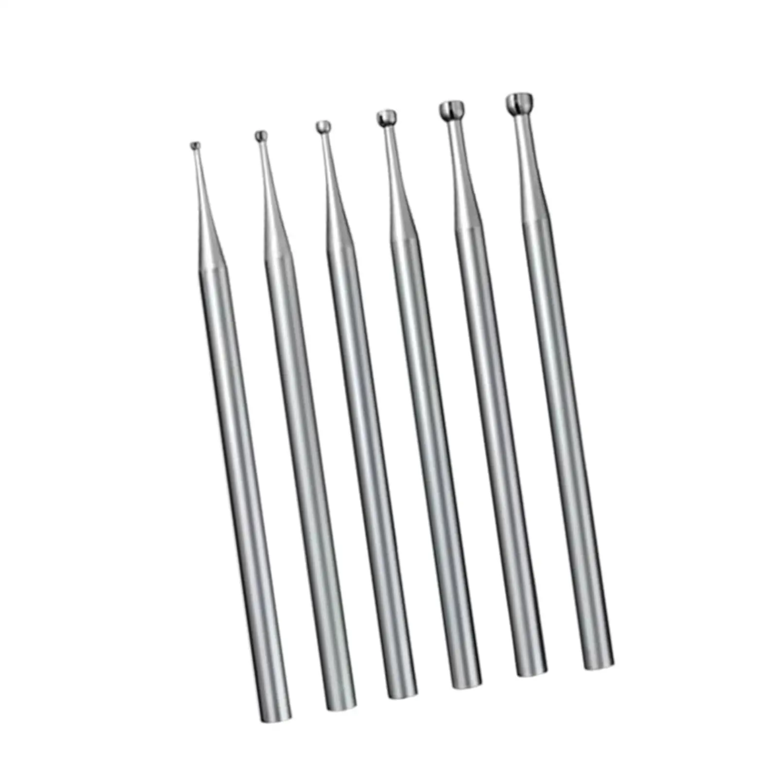 6Pcs Round Cup Burr 3/32'' Shank Multifunctional Accessory Portable for Lapidary Making Wire Rounder Bits Jewelry Making Burs