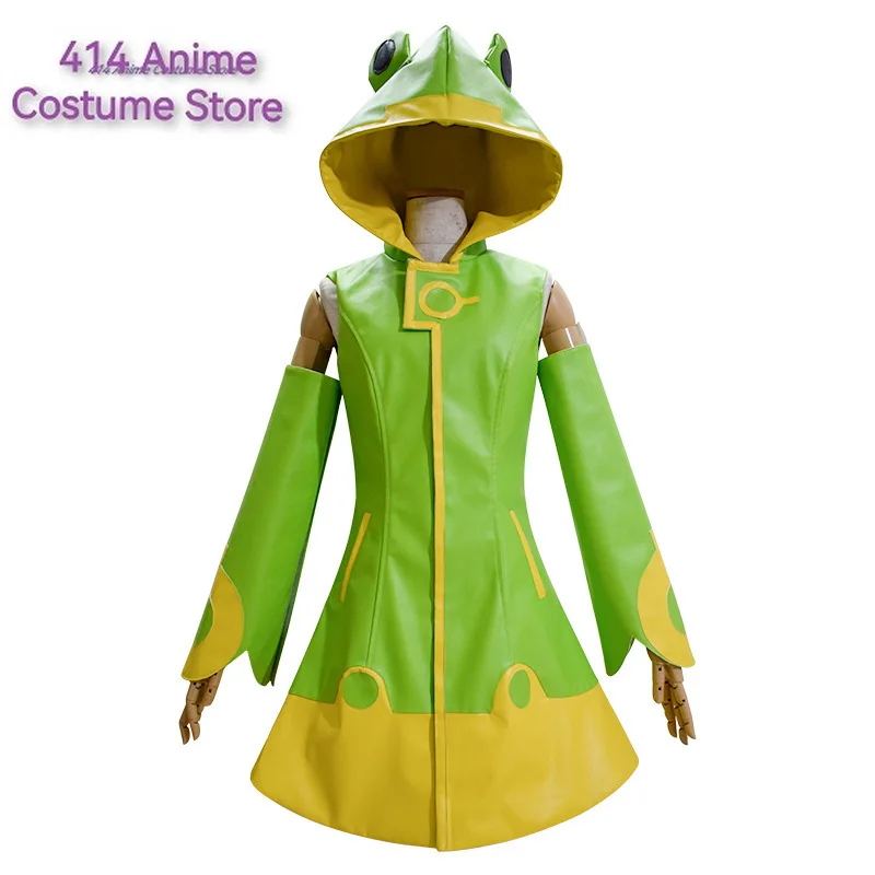 Anime Card Captor Kinomoto Sakura Cosplay Costume Wig Shoes Girls Women Frog Raincoat