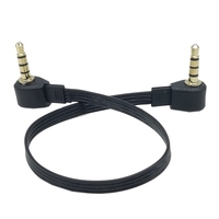 0.05M-1M 3J 4J elbow audio AUX connection cable for car audio, 3.5mm male to male dual head plug for mobile phone, computer, and