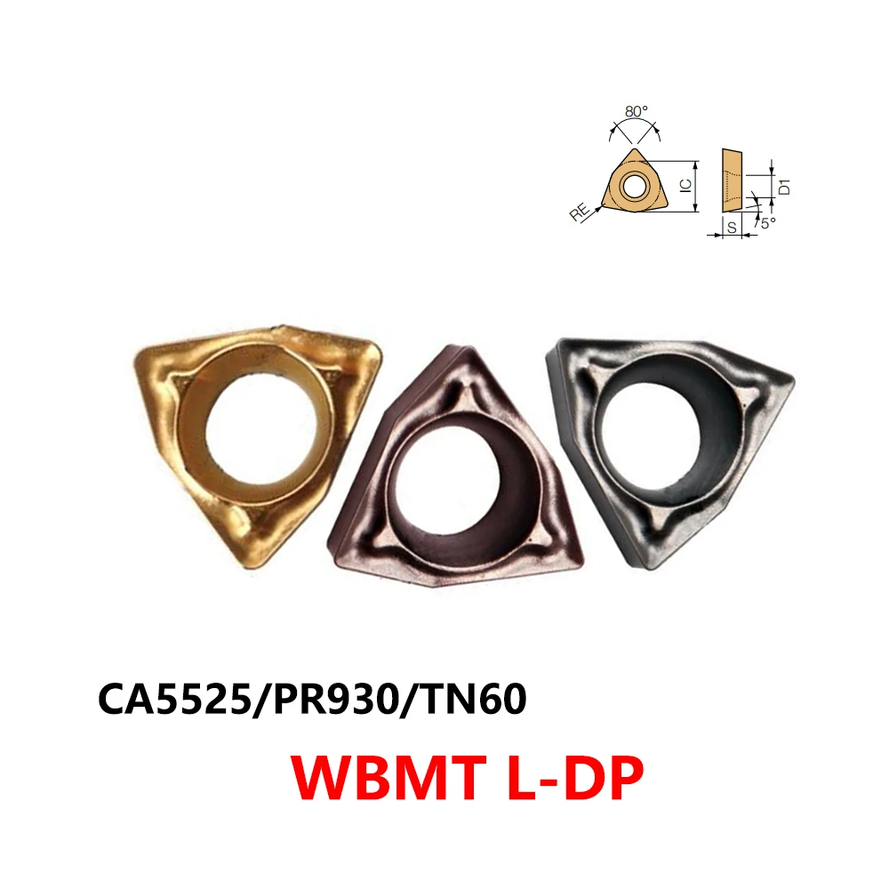 

Original WBMT060102L-DP WBMT060104L-DP WBMT080204L-DP PR930 CA5525 TN60 WBMT WBMT060104 WBMT080204 L-DP Carbide Inserts CNC Tool